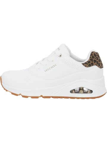 Skechers Schnürschuhe in white leo