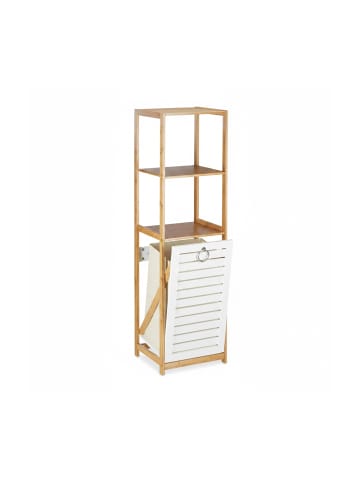 relaxdays Badregal in Natur - (B)37 x (H)130 x (T)33 cm