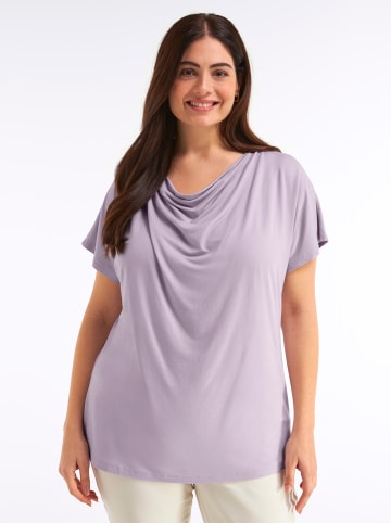sheego Kurzarm-Shirt in flieder