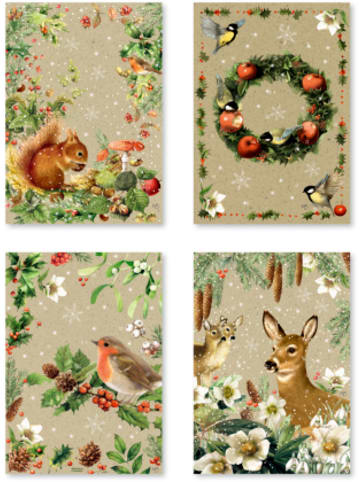 Coppenrath Kalender - A5-Graspapier-Adventskalender - Zauber der Winternatur