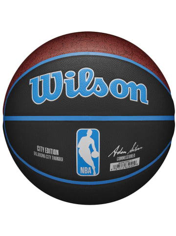 Wilson Wilson NBA Team City Collector Oklahoma City Thunder Ball in Schwarz