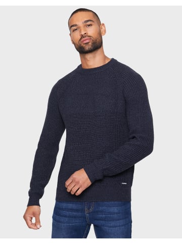 Threadbare Strickpullover Reed in Navy / Deep Blue Marl