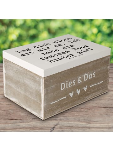 Mr. & Mrs. Panda Erinnerungsbox Spruch Im Team zuMenschmenarbeiten ... in Weiß