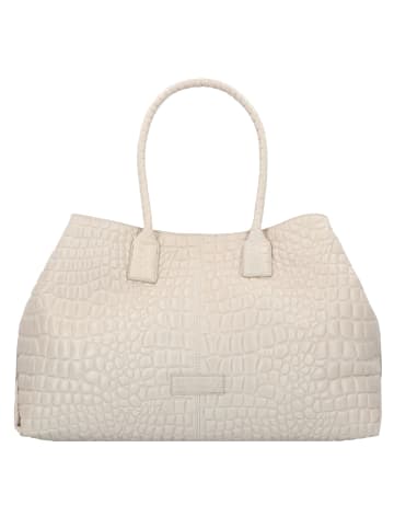 LIEBESKIND BERLIN Chelsea Croco Shopper Tasche Leder 48 cm in pale moon