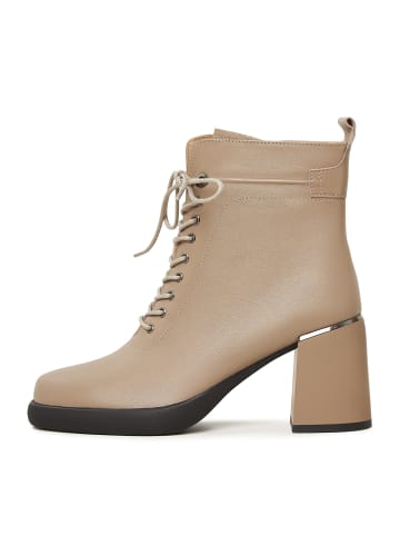 CESARE GASPARI Hochhackige Stiefeletten in Beige