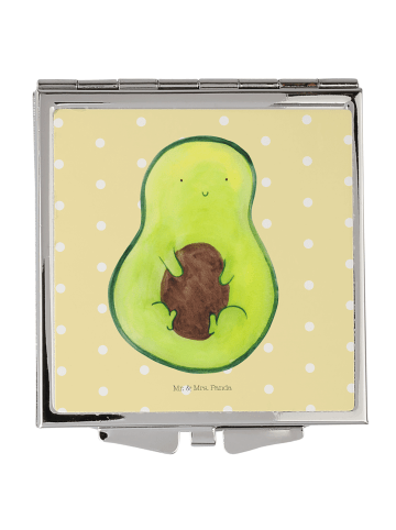 Mr. & Mrs. Panda Taschenspiegel Avocado Kern ohne Spruch in Gelb Pastell