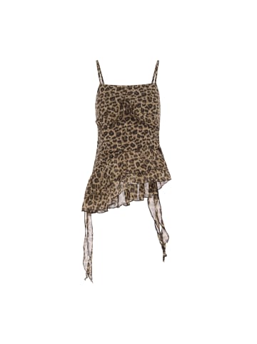 NAEMI Women Top in BROWN LEOPARD