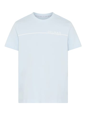 Delmao Rundhalsshirt in hellblau
