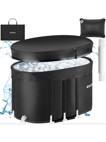 tectake Eisbadewanne Espoo, 3-fach Isolierung, Aluminiumgestell