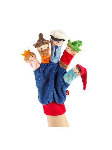 Sigikid Fingerpuppen-Spielhandschuh Kasperltheater My Little Theatre in dunkelblau/bunt