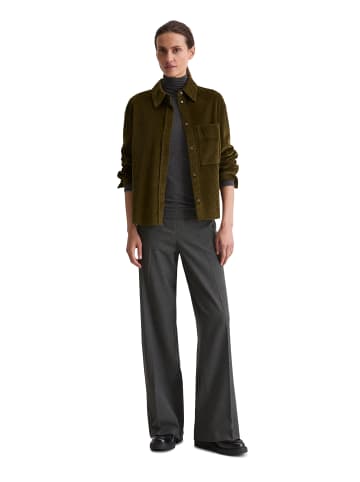 Marc O'Polo Feincord-Bluse relaxed in Mossy Olive