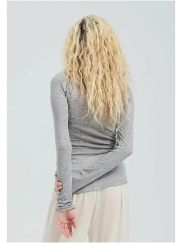 Seamless Basic Top Cotton in Grey Melange