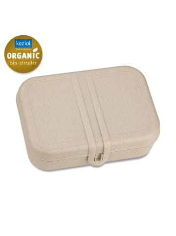 koziol PASCAL L - Lunchbox mit Trennsteg in nature desert sand