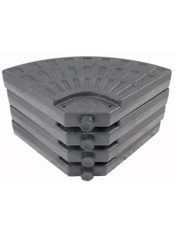 VCM  Ampel Sonnenschirmständer Platten befüllbar in Schwarz