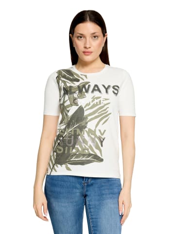 Betty Barclay Basic Shirt mit Aufdruck in Patch Cream /Khaki