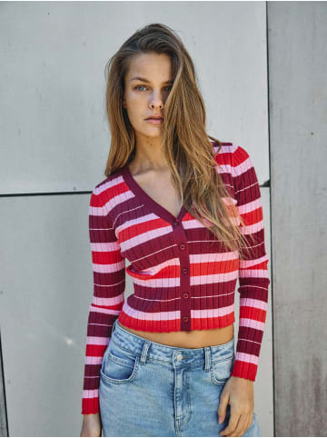 Noisy may Stilvolle Strickjacke in normaler Passform in Pink