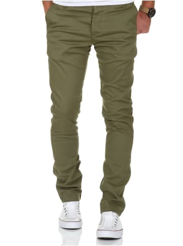 Amaci&Sons Slim Fit Chino mit Stretch ATLANTA in Olive