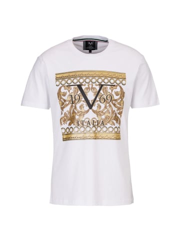 19V69 Italia by Versace T-Shirt Barocc in weiß