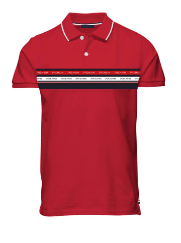 Jack & Jones Poloshirt 'JPRBLUWILLOW' in rot