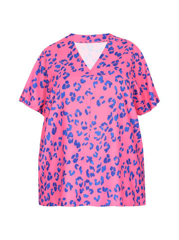 Swirly Plus Size Blouse in Rose