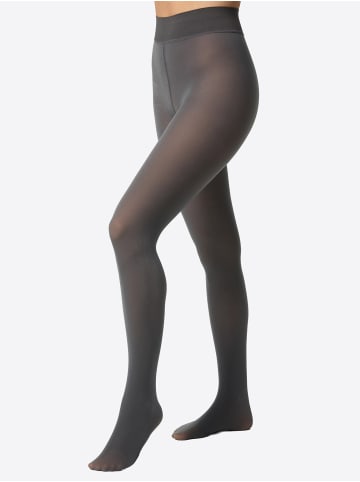Nur Die  Feinstrumpfhose Warm & Transparent strapazierfähig 80 DEN in Grau