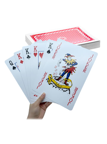 relaxdays 54 x Jumbo-Spielkarten in Bunt