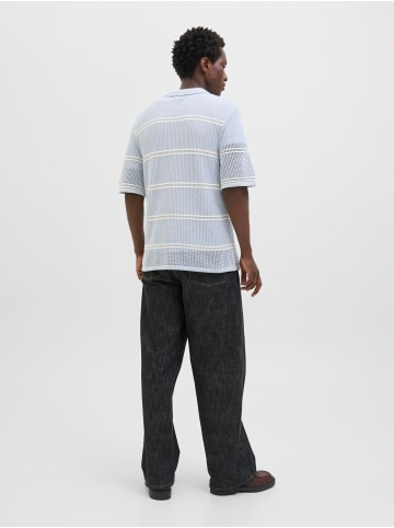 Jack & Jones Gestricktes Polo in Skyway