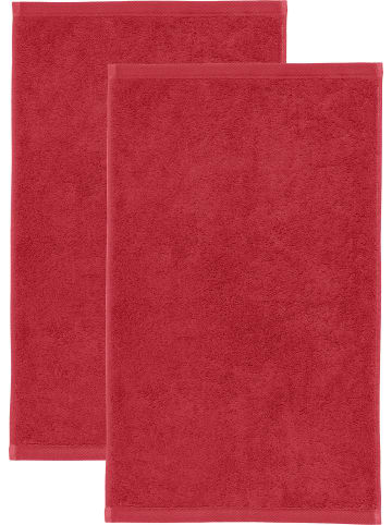 Erwin Müller Frottier Gästetuch 2er-Pack Heidenheim in rot
