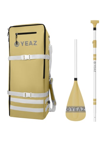 YEAZ LE CLUB KIT rucksack und paddel in gelb