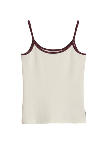 Marc O'Polo DENIM Top mit Struktur slim in Offwhite