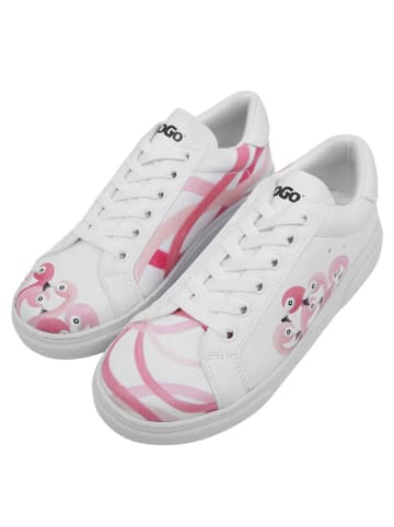 Dogo Ace Sneakers - Pink Paradise in Weiß