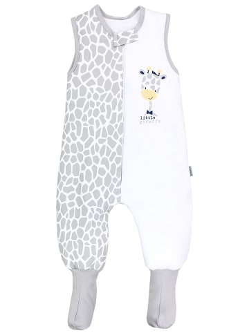 TupTam Baby Winter Schlafsack mit Beinen und Füßen in grau/melange