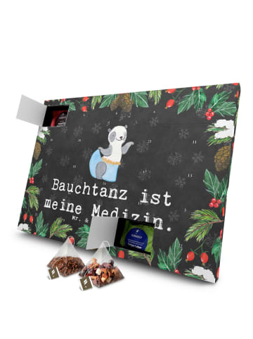 Mr. & Mrs. Panda Tee Adventskalender Panda Bauchtanz mit Spruch in Kreidetafel