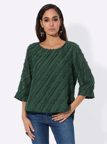 creation L Schlupf-Bluse in moos