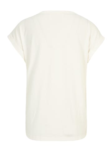 CARTOON Rundhals-Shirt mit Ärmelaufschlag in Rohweiß