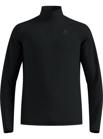 Odlo Longsleeve "Midlayer 1/2 Zip Besso" in Schwarz