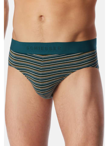 Schiesser Rio Slip / Unterhose 95/5 Cotton in Dunkelblau / blau