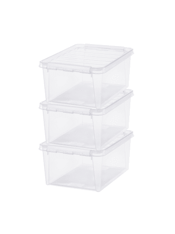 SmartStore 3er-Set Aufbewahrungsbox Classic Transparent 14L