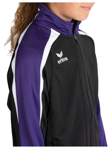 erima Liga 2.0 Trainingsjacke Mit Kapuze in schwarz/violet/weiss