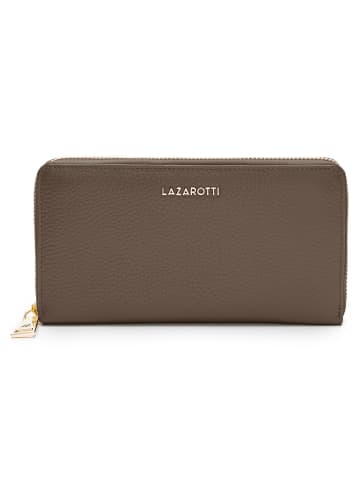 Lazarotti Bologna Leather Geldbörse Leder 19 cm in taupe
