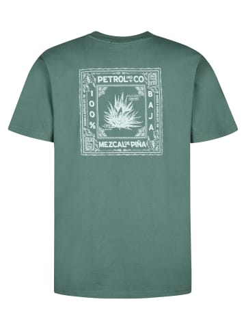 Petrol Industries T-Shirt mit Rückenprint Calor in Grün