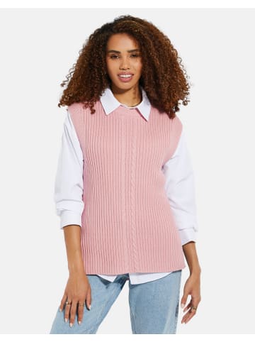 Threadbare Pullunder THB Joey Cable Detail in Pink