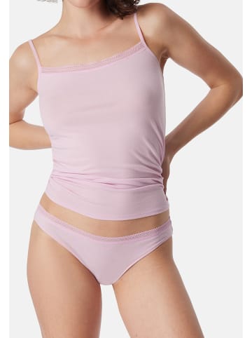 Schiesser Rio Slip Cotton Lace in Rosa / Beige