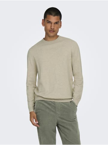 ONLY & SONS Strickpullover in Oatmeal