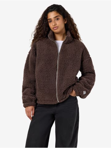 Noisy may Fleecejacke in Chocolate Brown1