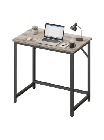 VASAGLE Schreibtisch Barnet in Greige-Schwarz - (B)80 x (H)76 x (T)50 cm