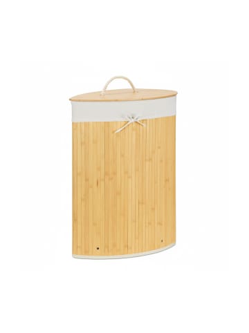 relaxdays 3 x Eckwäschekorb in Creme - (B)49,5 x (H)65 x (T)37 cm