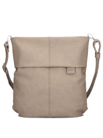 Zwei Mademoiselle M12 - Schultertasche 32 cm (cord-mocca) in nubuk-cappuccino