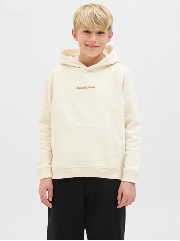 JACK & JONES Junior Kapuzenpullover in Antique White