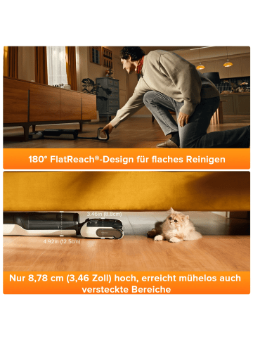 Roborock Nass-Trocken-Akkusauger F25 LT in Grau